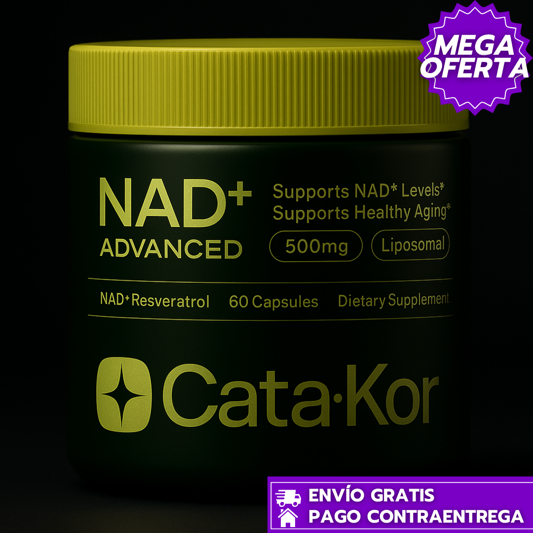 NAD+ Advanced CataKor™: Potencia tu vitalidad y juventud desde el núcleo celular.