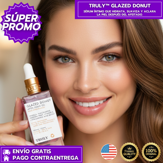 Truly™ Glazed Donut: Sérum Íntimo que Hidrata, Suaviza y Aclara la Piel Después del Afeitado.