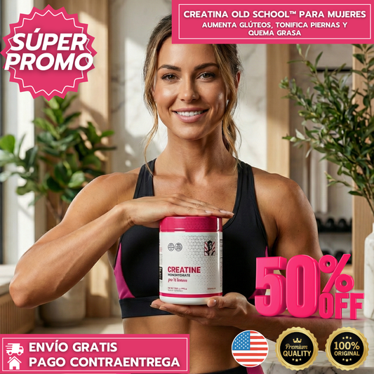 Creatina Old School Para Mujeres - Importada 100% Original