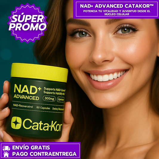 NAD+ Advanced CataKor™: Potencia tu vitalidad y juventud desde el núcleo celular.