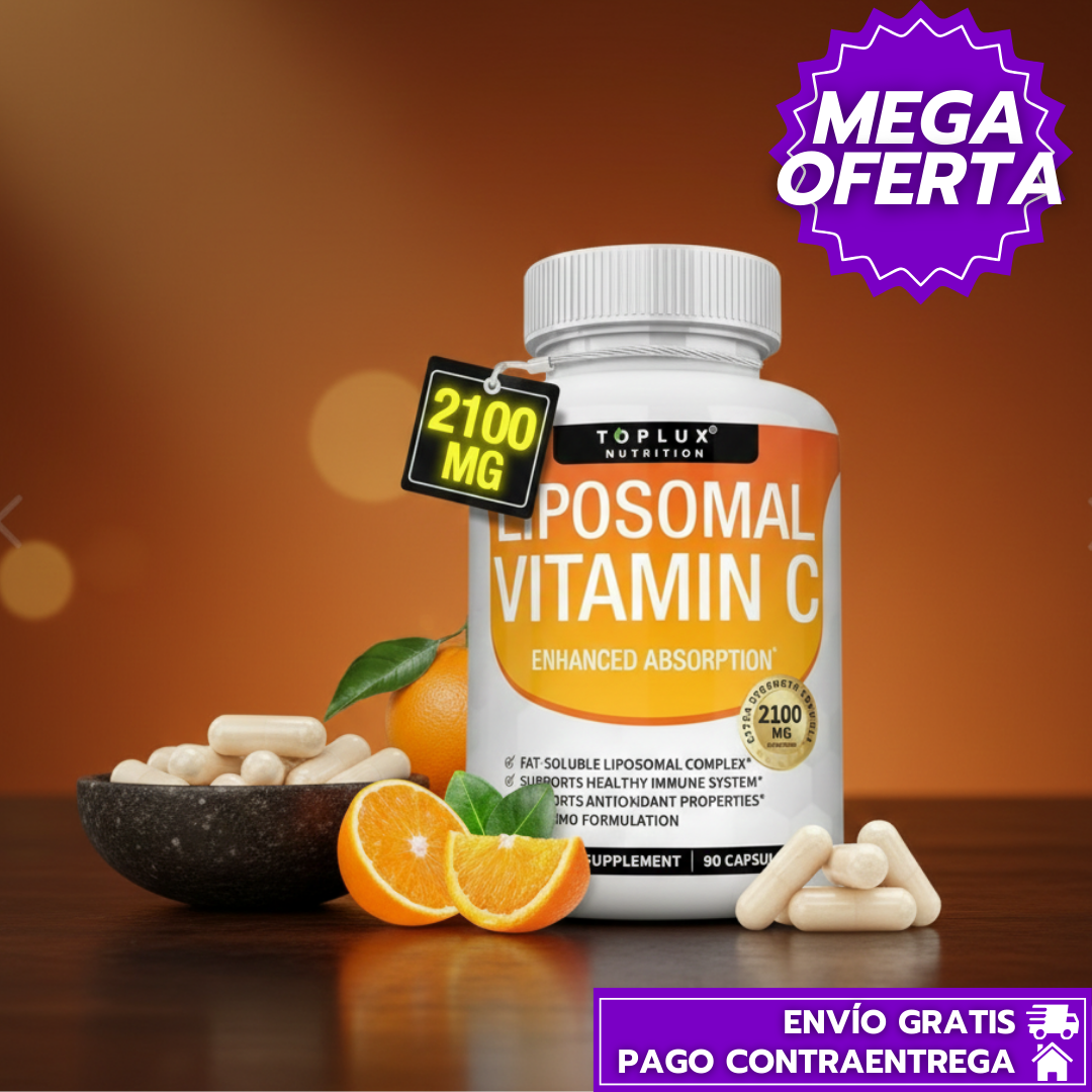 Liposomal Vitamina C™: Defensas fuertes, piel firme y protección celular antiedad.