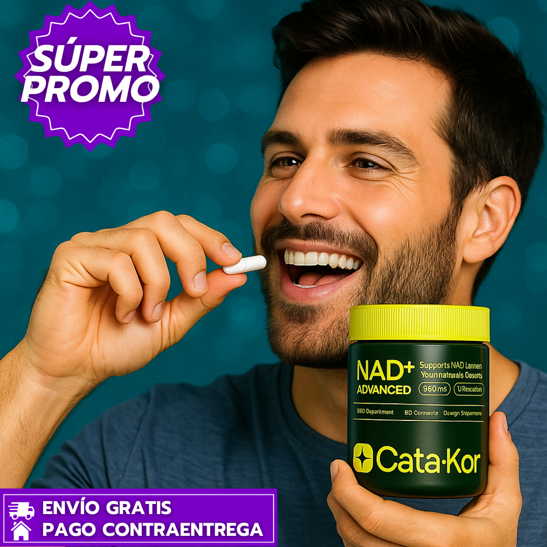 NAD+ Advanced CataKor™: Potencia tu vitalidad y juventud desde el núcleo celular.