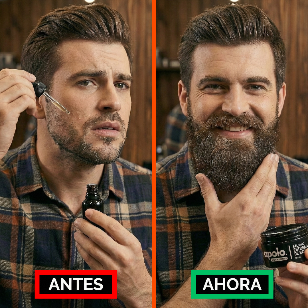 Apolo™: Bálsamo Ultra Potente que Acelera el Crecimiento de la Barba y Cierra Huecos.