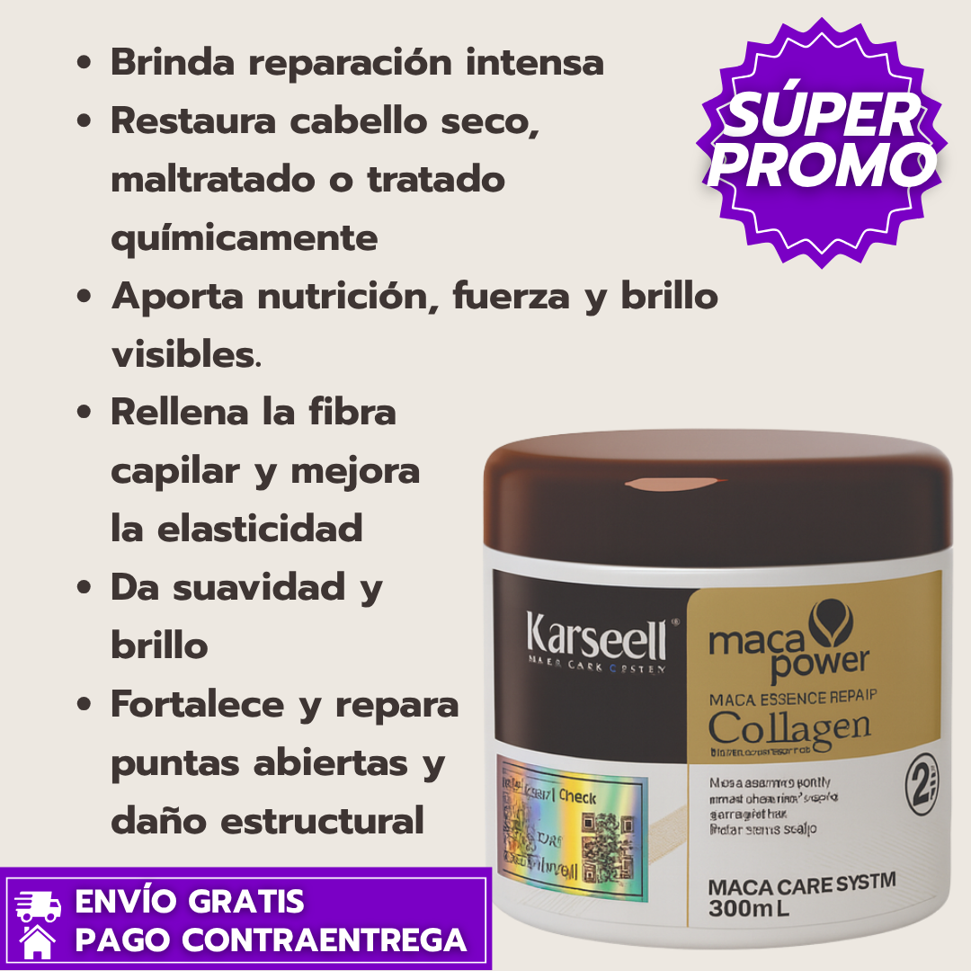 Karseell™: Tratamiento Capilar que Nutre, Fortalece y Aporta Brillo al Cabello Dañado.