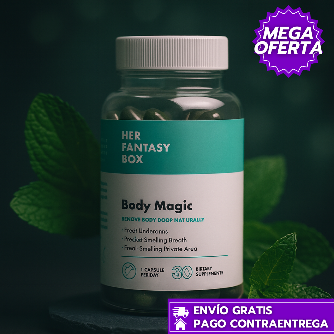 Body Magic™: Cápsulas de Clorofila que Purifican, Desintoxican y Refrescan tu Cuerpo desde el Interior.