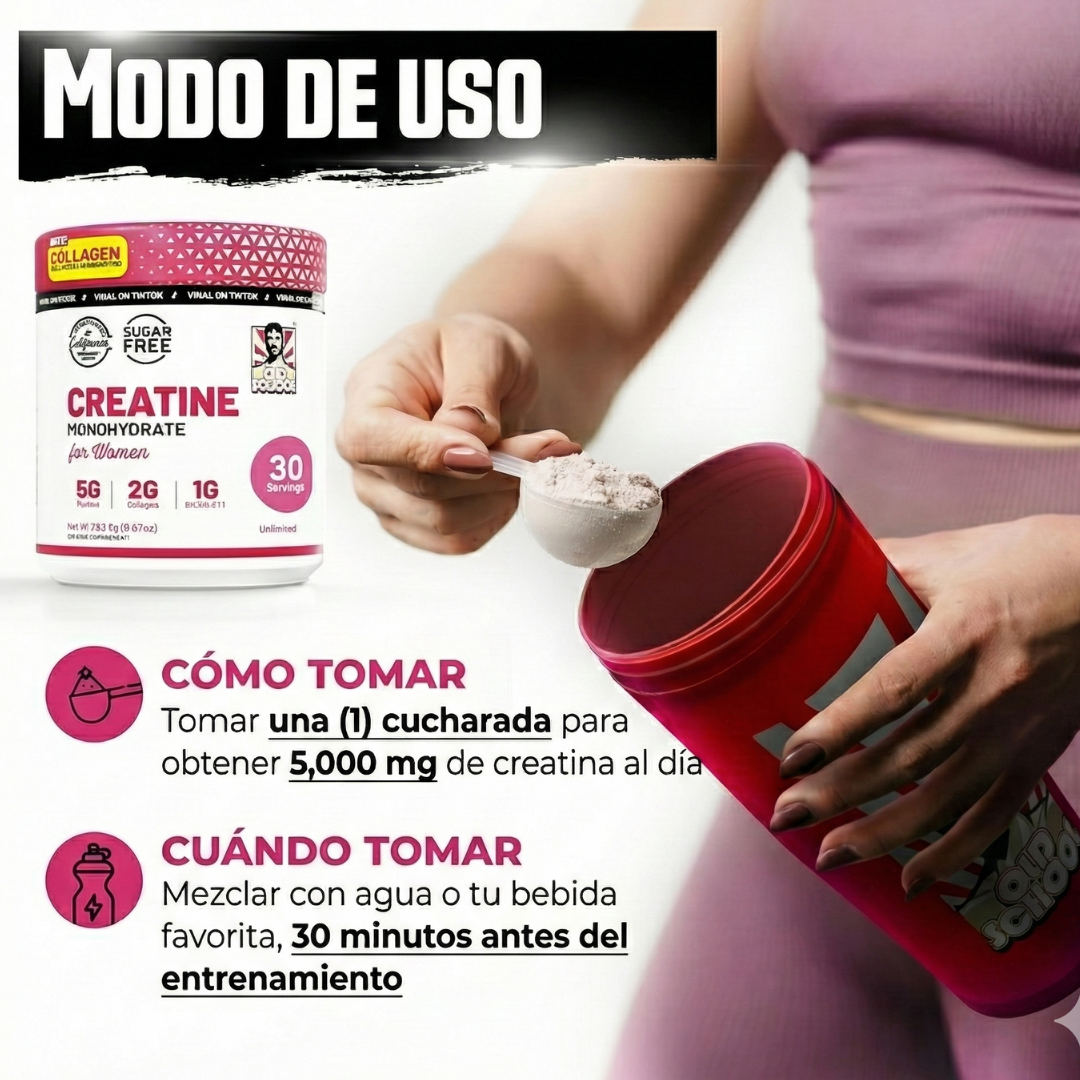 Creatina Old School Para Mujeres - Importada 100% Original