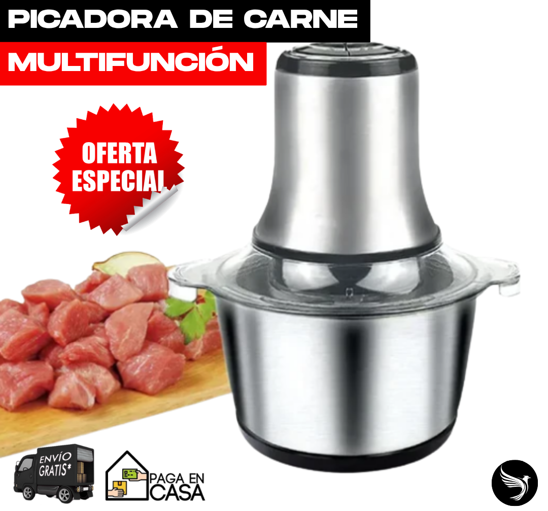 MOLINO PICADOR ELÉCTRICO DE ACERO INOXIDABLE - 2 LITROS (GRANDE)